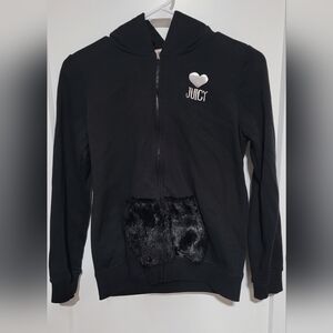 Juicy Couture Youth Black Zip Up Hoodie